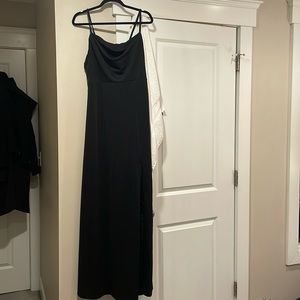 Large Birdy Grey Black Bridesmaid Dress